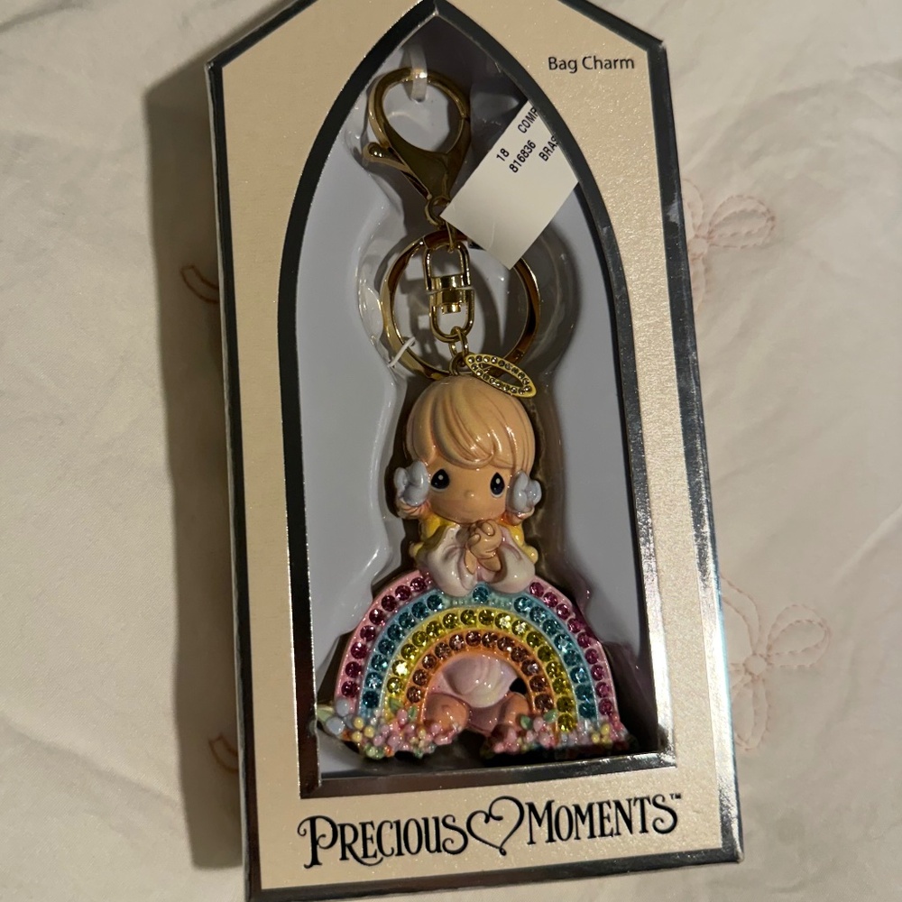 Precious Moments Key Chain Bag Charm Tik Tok Trend NWT